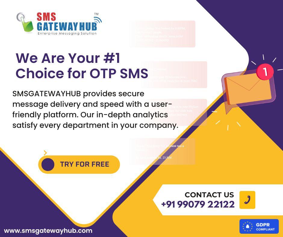 OTP SMS India SMSGATEWAYHUB