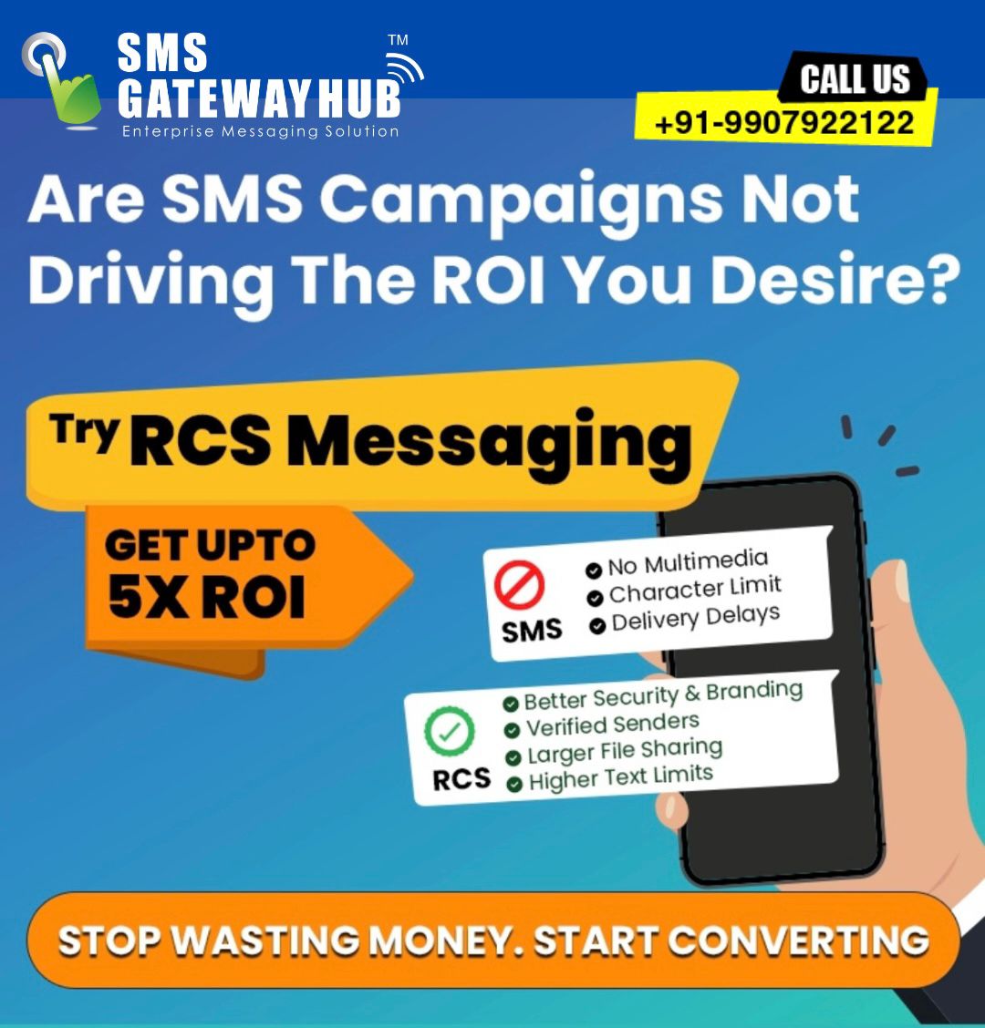 Try RCS Messaging SMSGATEWAYHUB