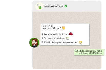 SMSGATEWAYHUB WhatsApp chatbot